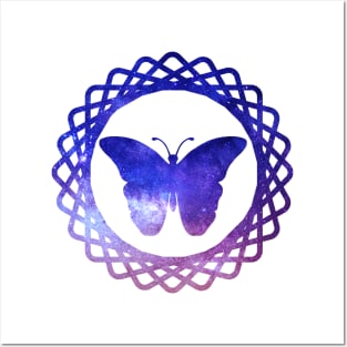 Galactic butterfly Posters and Art